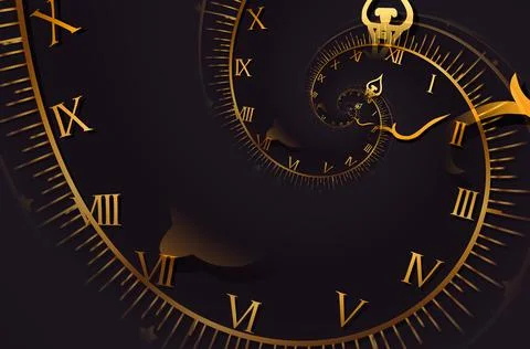 Droste effect background. Abstract design for concepts related to time. Stock Photos
