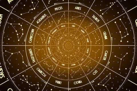 Droste effect background. Abstract design for concepts related to astrology a Foto stock
