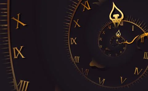 Droste effect background. Abstract design for concepts related to time. Foto stock