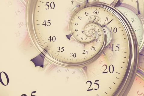 Droste effect background. Abstract design for concepts related to time. Stock Photos