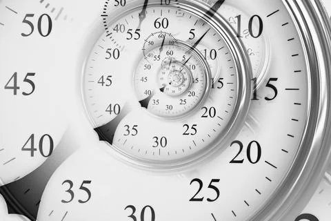 Droste effect background. Abstract design for concepts related to time. Stock Photos