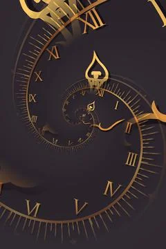 Droste effect background. Abstract design for concepts related to time. Stock Photos