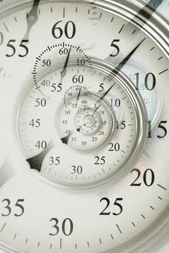 Droste effect background. Abstract design for concepts related to time. Stock Photos