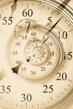 Droste effect background. Abstract design for concepts related to time. Stock Photos