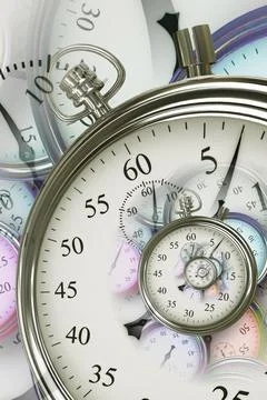 Droste effect background. Abstract design for concepts related to time. Stock Photos