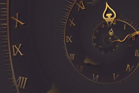 Droste effect background. Abstract design for concepts related to time. Stock Photos
