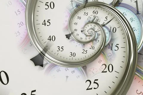 Droste effect background. Abstract design for concepts related to time. Dr... Stock Photos