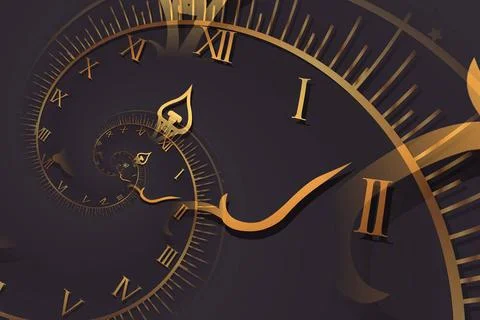 Droste effect background. Abstract design for concepts related to time. Dr... Stock Photos