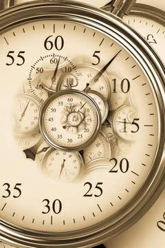 Droste effect background. Abstract design for concepts related to time. Dr... Stock Photos