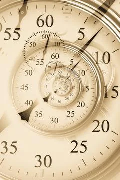 Droste effect background. Abstract design for concepts related to time. Dr... Stock Photos
