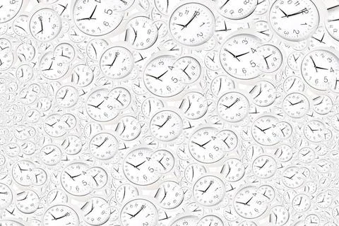 Droste effect background with infinite clock spiral. Abstract design for c... Stock Photos