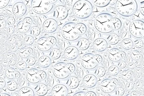 Droste effect background with infinite clock spiral. Abstract design for c... Stock Photos