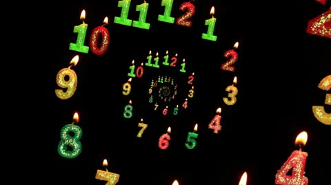 Droste effect candles corridor Stock Footage 22768470