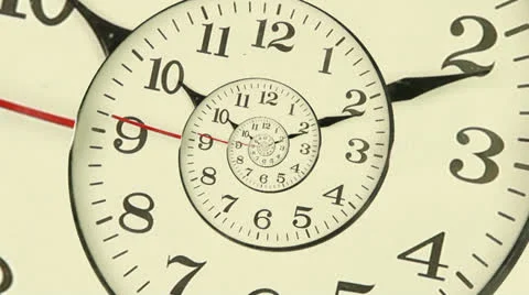 Droste effect clock Stockbeeldmateriaal 22731795