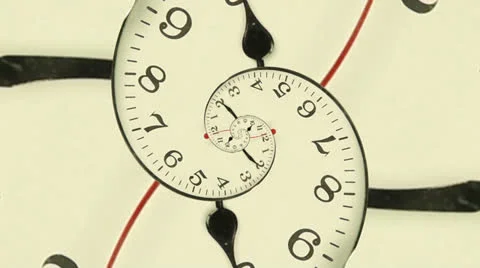 Droste effect clock Video stock 22745049