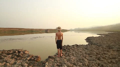 Drought and Children 스톡 동영상 210616409
