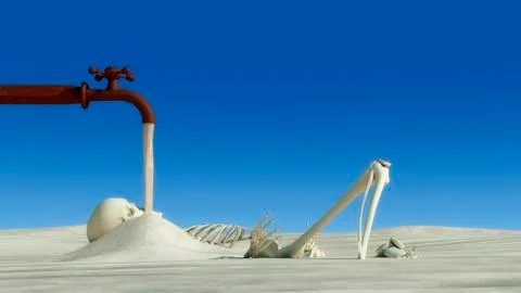 Drought concept Stock Illustration