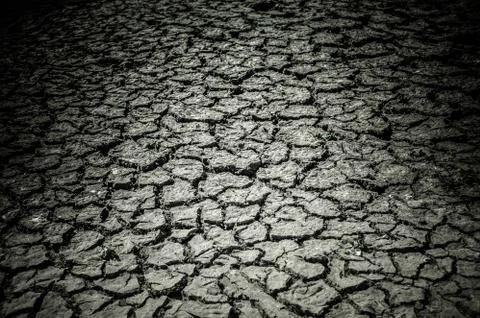 Drought cracked ground Foto stock