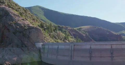 Drought dam low water Video stock 53647733