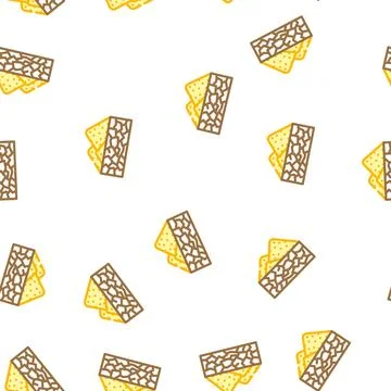 Drought disaster vector seamless pattern Stock Illustration