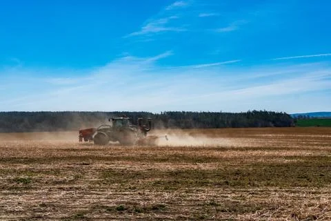 Drought on the fields, lack of water on the fields, czech Stock Photos