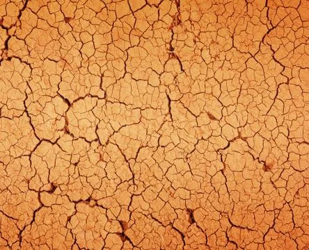 Drought the ground cracks Stock Photos