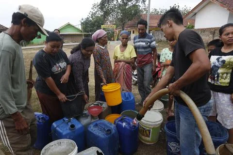Drought in Java, Bekasi, Indonesia - 29 Aug 2017 Stock-Fotos