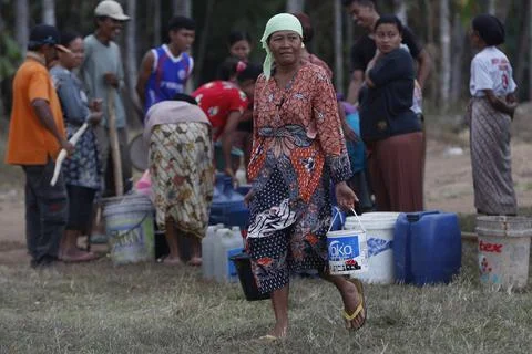 Drought in Java, Bekasi, Indonesia - 29 Aug 2017 Photos