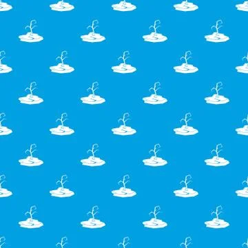 Drought pattern seamless blue Illustrazione stock