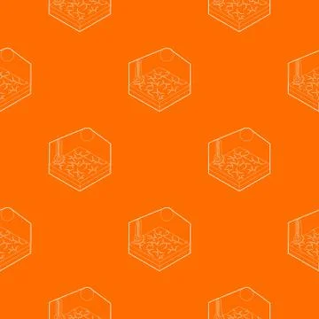 Drought pattern vector orange Stock Illustration