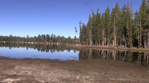 Drought ridden lake Video stock 42534448