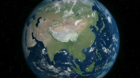 Drought spreading in Asia Stock Footage 490967