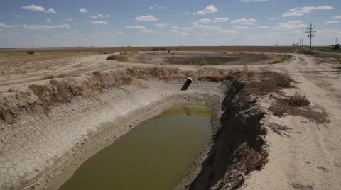 Drought water hole 02 Stock Footage 44266545