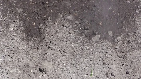 Drought - Watering dried Ground Video stock 84022922