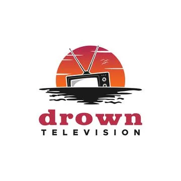 Drown Television Logo Stock Illustration