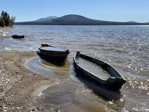 Drowned boats Foto stock