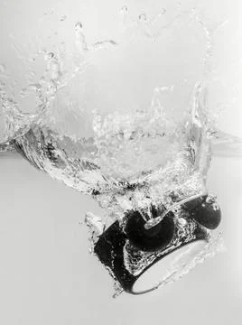 Drowning clock in the water Stock Photos