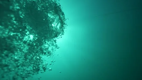 Drowning, Last breath deep underwater. Vidéo 257512488