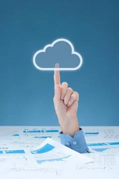 Drowning in paperwork solution Stock Photos