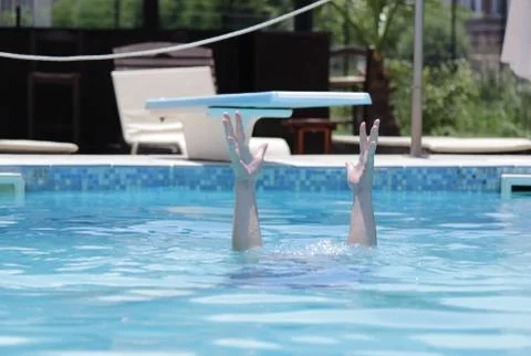 Drowning 写真素材