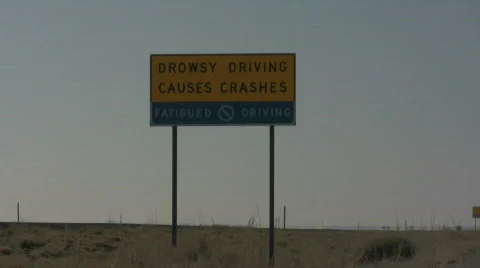 Drowsy Driving 1 CR Stock Footage 327267
