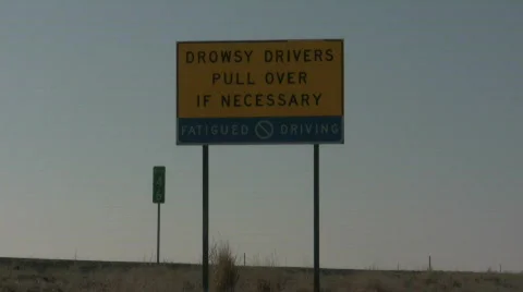 Drowsy Driving 2 CR Stock Footage 327356