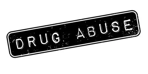 Drug Abuse rubber stamp Stock Illustration