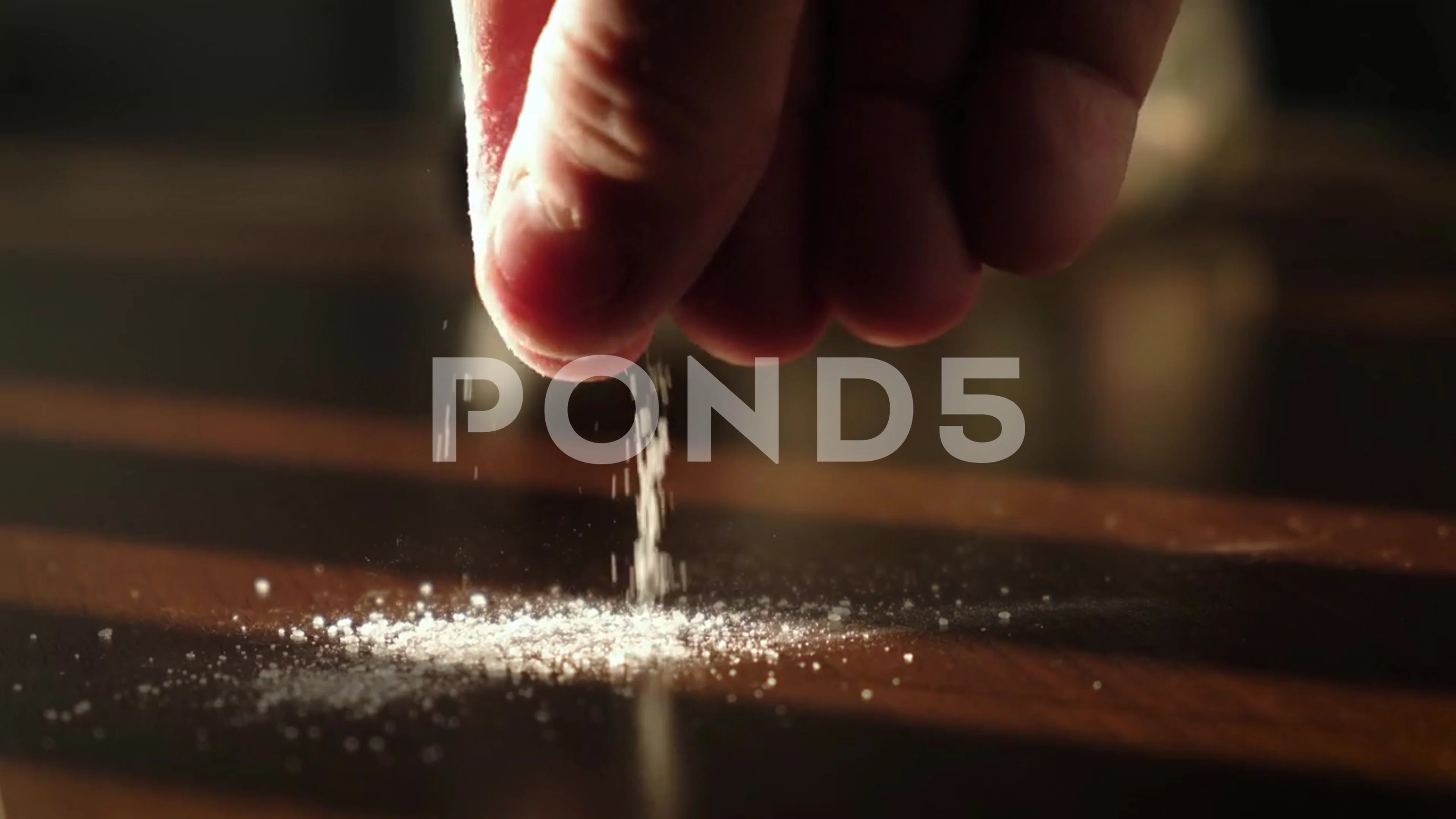 Criminal Concept Cocain Powder Black Table Cocaine Drug Powder