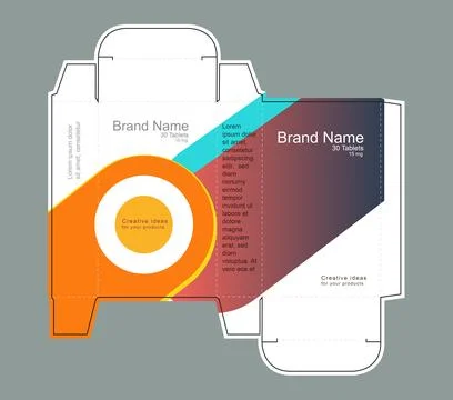 Drug box concept vector illustration 스톡 일러스트