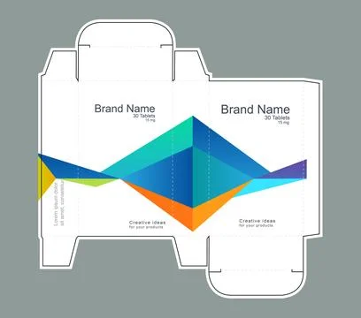 Drug box concept vector illustration Stock Illustration