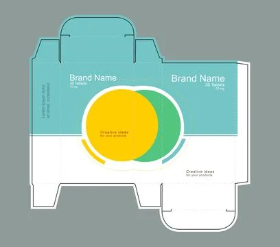 Drug box concept vector illustration Stockillustratie