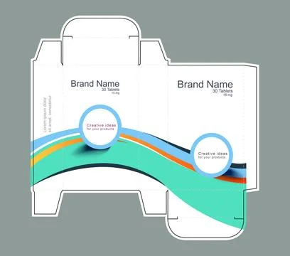 Drug box concept vector illustration 스톡 일러스트