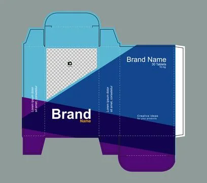 Drug box concept vector illustration Stock Illustration