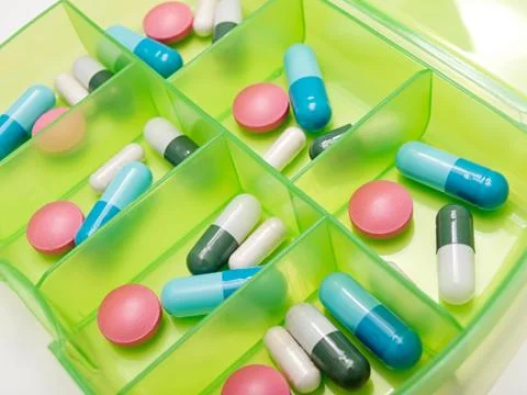 Drug box Foto stock